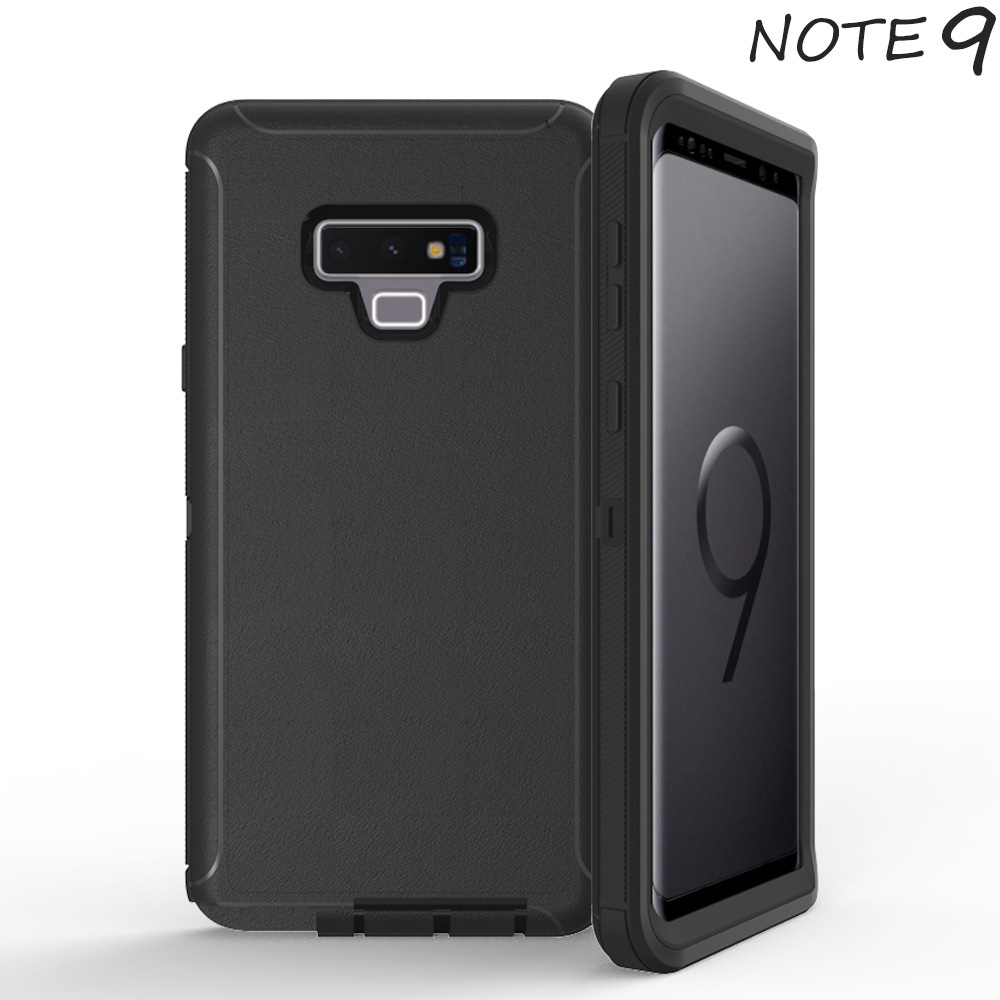Galaxy Note 9 Premium Armor Robot Case (Black Black)